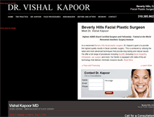 Tablet Screenshot of beverlyhillsfacialplastics.com